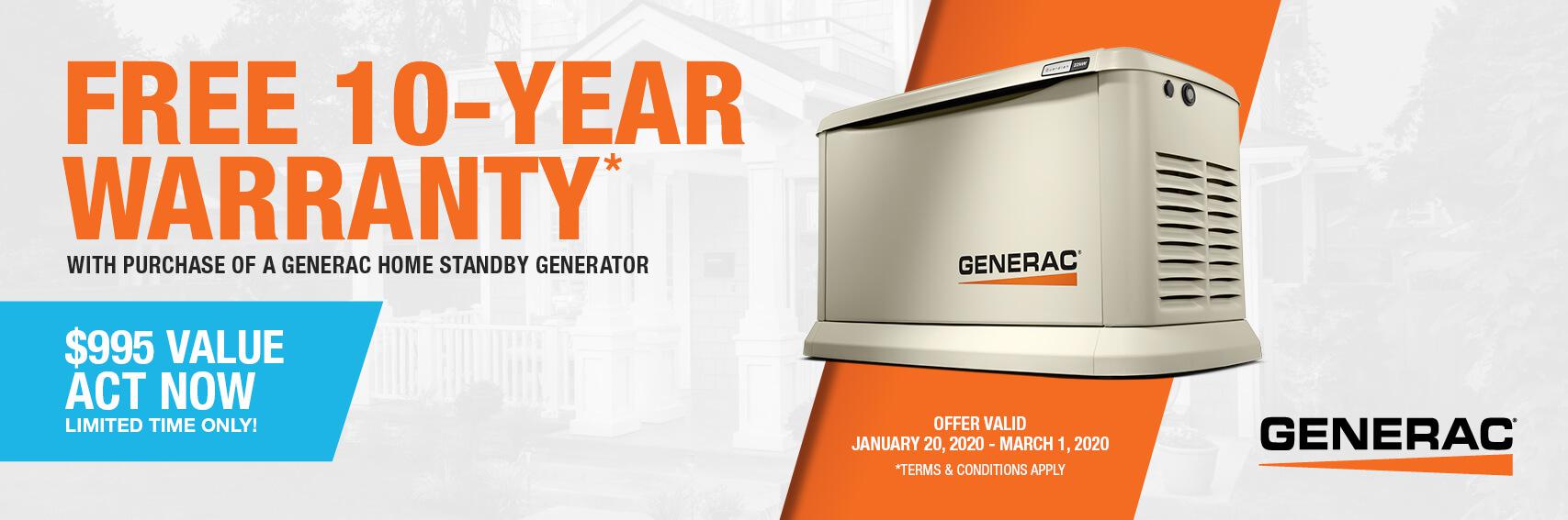 Homestandby Generator Deal | Warranty Offer | Generac Dealer | Buckley, WA